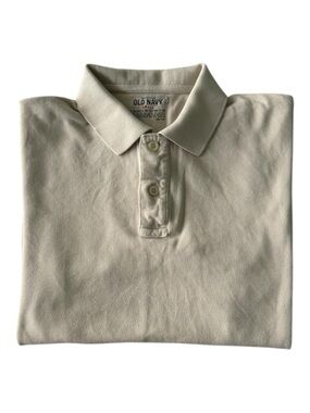 Old Navy Polo Shirt in Beige - Size S Unisex